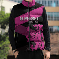 Custom Somerset Cricket Sleeveless Puffer Jacket 150 Years of Anniversary - Wonder Print Shop