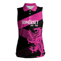 Custom Somerset Cricket Women Sleeveless Polo Shirt 150 Years of Anniversary - Wonder Print Shop