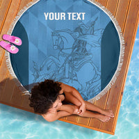 Custom St. Georges Cricket Beach Blanket Go Champions Sporty Style - Wonder Print Shop