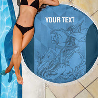 Custom St. Georges Cricket Beach Blanket Go Champions Sporty Style - Wonder Print Shop