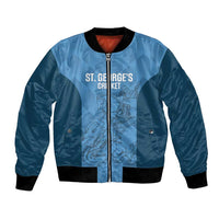 Custom St. Georges Cricket Bomber Jacket Go Champions Sporty Style - Wonder Print Shop