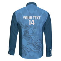 Custom St. Georges Cricket Family Matching Off The Shoulder Long Sleeve Dress and Hawaiian Shirt Go Champions Sporty Style - Wonder Print Shop