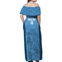 Custom St. Georges Cricket Family Matching Off Shoulder Maxi Dress and Hawaiian Shirt Go Champions Sporty Style - Wonder Print Shop