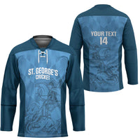 Custom St. Georges Cricket Hockey Jersey Go Champions Sporty Style - Wonder Print Shop
