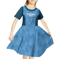 Custom St. Georges Cricket Kid Short Sleeve Dress Go Champions Sporty Style - Wonder Print Shop
