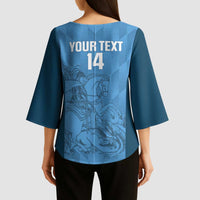Custom St. Georges Cricket Kimono Sleeve Blouse Go Champions Sporty Style - Wonder Print Shop