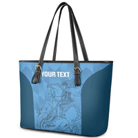 Custom St. Georges Cricket Leather Tote Bag Go Champions Sporty Style - Wonder Print Shop