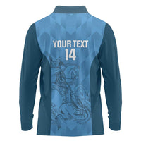 Custom St. Georges Cricket Long Sleeve Polo Shirt Go Champions Sporty Style - Wonder Print Shop