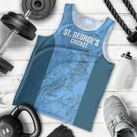 Custom St. Georges Cricket Men Tank Top Go Champions Sporty Style - Wonder Print Shop