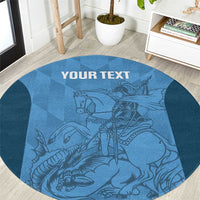 Custom St. Georges Cricket Round Carpet Go Champions Sporty Style - Wonder Print Shop