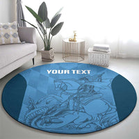 Custom St. Georges Cricket Round Carpet Go Champions Sporty Style - Wonder Print Shop