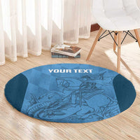Custom St. Georges Cricket Round Carpet Go Champions Sporty Style - Wonder Print Shop
