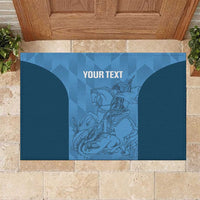 Custom St. Georges Cricket Rubber Doormat Go Champions Sporty Style - Wonder Print Shop