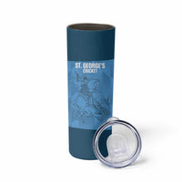 Custom St. Georges Cricket Skinny Tumbler Go Champions Sporty Style - Wonder Print Shop