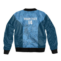 Custom St. Georges Cricket Sleeve Zip Bomber Jacket Go Champions Sporty Style - Wonder Print Shop