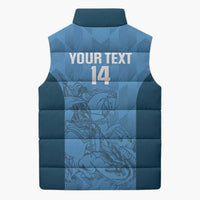Custom St. Georges Cricket Sleeveless Puffer Jacket Go Champions Sporty Style - Wonder Print Shop