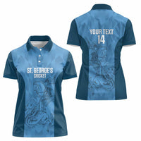 Custom St. Georges Cricket Women Polo Shirt Go Champions Sporty Style - Wonder Print Shop