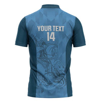 Custom St. Georges Cricket Zipper Polo Shirt Go Champions Sporty Style - Wonder Print Shop