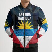 Antigua and Barbuda Basketball Custom Bomber Puffer Jacket Flag Sporty Style