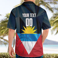 Antigua and Barbuda Basketball Custom Hawaiian Shirt Flag Sporty Style