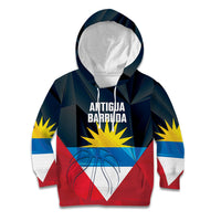 Antigua and Barbuda Basketball Custom Kid Hoodie Flag Sporty Style