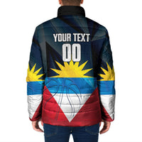 Antigua and Barbuda Basketball Custom Padded Jacket Flag Sporty Style