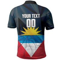 Antigua and Barbuda Basketball Custom Polo Shirt Flag Sporty Style
