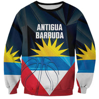 Antigua and Barbuda Basketball Custom Sweatshirt Flag Sporty Style