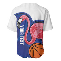 Turks and Caicos Islands Basketball Personalized Baseball Jersey Flamingo Mascot Style