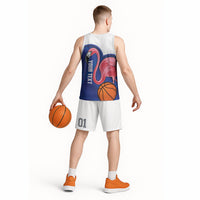 Turks and Caicos Islands Basketball Personalized Basketball Jersey Flamingo Mascot Style