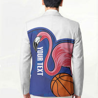 Turks and Caicos Islands Basketball Personalized Blazer Flamingo Mascot Style