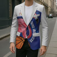 Turks and Caicos Islands Basketball Personalized Blazer Flamingo Mascot Style