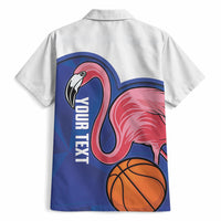 Turks and Caicos Islands Basketball Personalized Hawaiian Shirt Flamingo Mascot Style