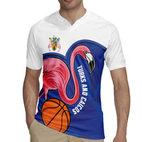 Turks and Caicos Islands Basketball Personalized Rugby Jersey Flamingo Mascot Style