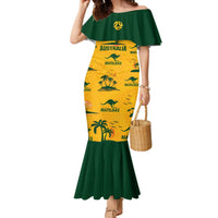 Australia Soccer Mermaid Dress Matildas World Cup 2023 Tropical Style - Wonder Print Shop