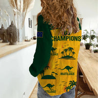 Australia Soccer Women Casual Shirt Matildas World Cup 2023 Tropical Style - Wonder Print Shop