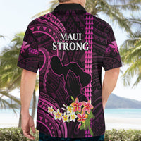 Hawaii Hawaiian Shirt Pray For Maui Hawaiian Plumeria Be Strong Pink Verison - Wonder Print Shop