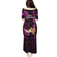 Hawaii Puletasi Pray For Maui Hawaiian Plumeria Be Strong Pink Verison - Wonder Print Shop