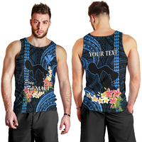 personalised-hawaii-men-tank-top-pray-for-maui-hawaiian-plumeria-be-strong-blue-verison
