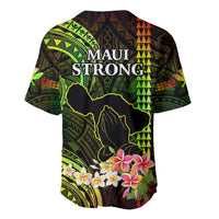 Hawaii Baseball Jersey Pray For Maui Hawaiian Plumeria Be Strong Reggae Verison - Wonder Print Shop