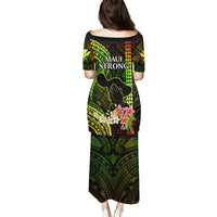 Hawaii Puletasi Pray For Maui Hawaiian Plumeria Be Strong Reggae Verison - Wonder Print Shop