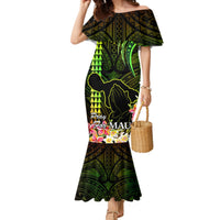 Personalised Hawaii Mermaid Dress Pray For Maui Hawaiian Plumeria Be Strong Reggae Verison - Wonder Print Shop