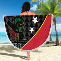 St Kitts and Nevis Cricket Custom Beach Blanket 10th Anniversary Go Champions Patriots - Wonder Print Shop