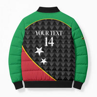 St Kitts and Nevis Cricket Custom Bomber Puffer Jacket 10th Anniversary Go Champions Patriots - Wonder Print Shop