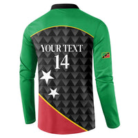 St Kitts and Nevis Cricket Custom Button Sweatshirt 10th Anniversary Go Champions Patriots - Wonder Print Shop