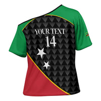 St Kitts and Nevis Cricket Custom Cross Shoulder Shirt 10th Anniversary Go Champions Patriots - Wonder Print Shop