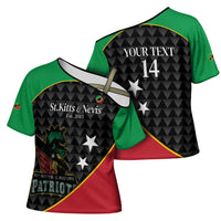St Kitts and Nevis Cricket Custom Cross Shoulder Shirt 10th Anniversary Go Champions Patriots - Wonder Print Shop