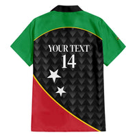 St Kitts and Nevis Cricket Custom Family Matching Short Sleeve Bodycon Dress and Hawaiian Shirt 10th Anniversary Go Champions Patriots - Wonder Print Shop