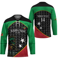 St Kitts and Nevis Cricket Custom Hockey Jersey 10th Anniversary Go Champions Patriots - Wonder Print Shop