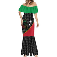 St Kitts and Nevis Cricket Custom Mermaid Dress 10th Anniversary Go Champions Patriots - Wonder Print Shop